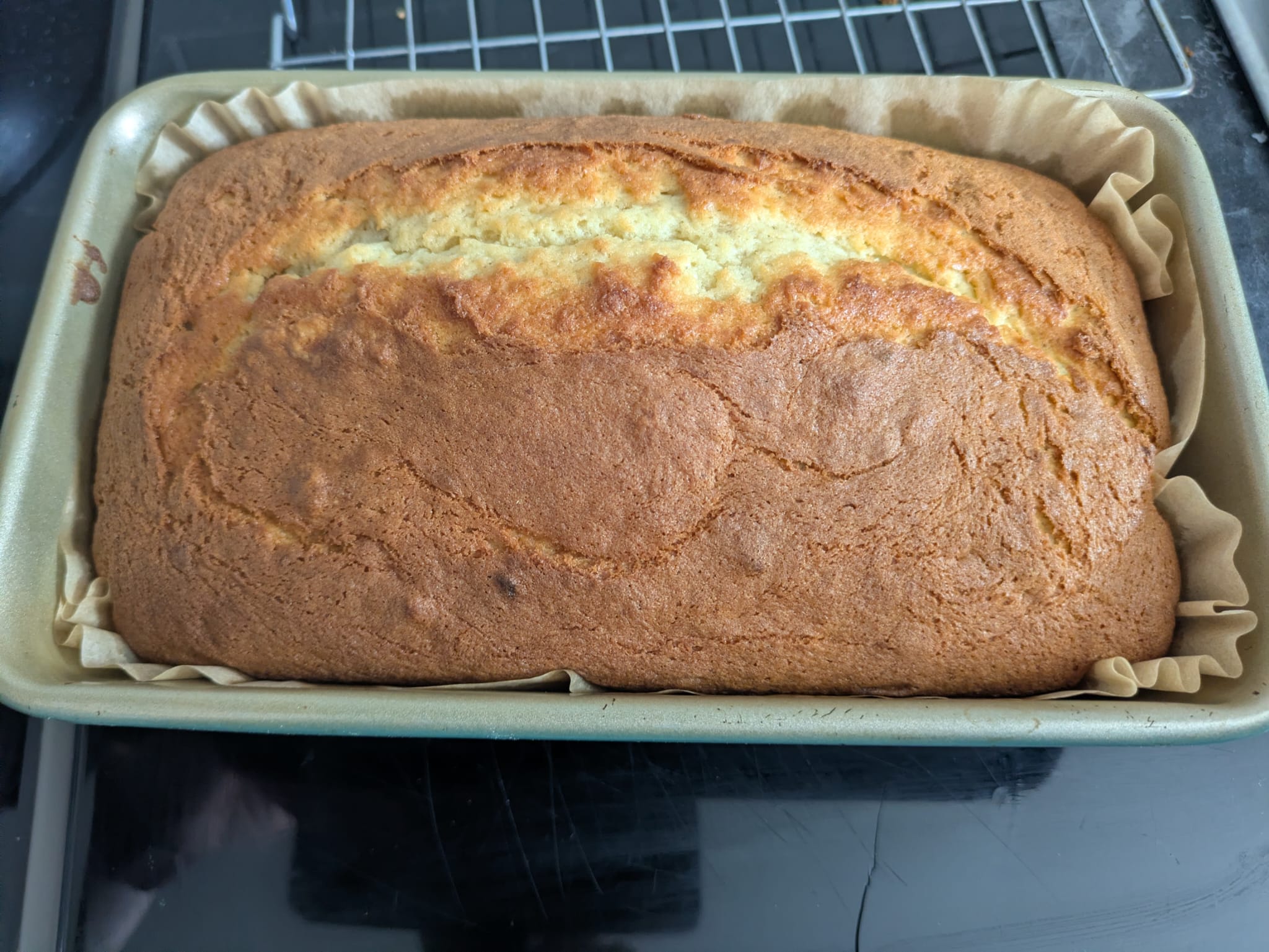 Lynda's homemade banana bread loaf